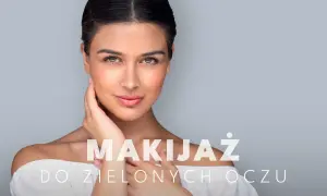 Kobieta z najładniejszym kolorem oczu, podkreślonym makijażem do zielonych oczu.