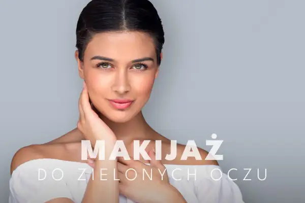 Kobieta z najładniejszym kolorem oczu, podkreślonym makijażem do zielonych oczu.